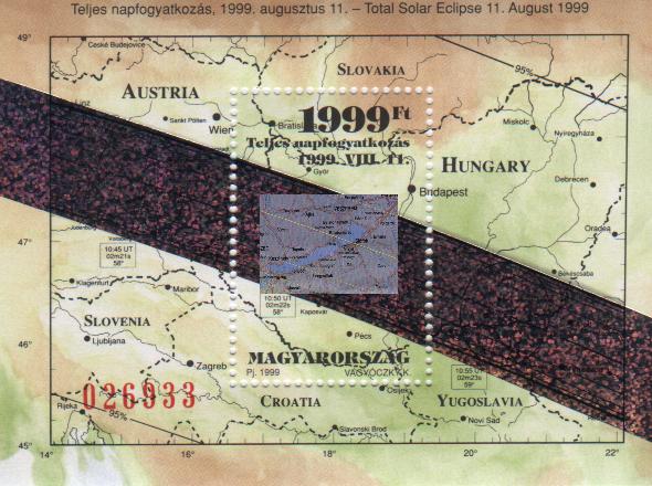 Totale Sonnenfinsternis 11.8.1999 - Sondermarke